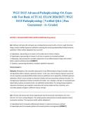 WGU D115 Advanced Pathophysiology OA Exam with Test Bank ACTUAL EXAM 2026&sol;2027 &vert; WGU D115 Pathophysiology &vert; Verified Q&A &vert; Pass Guaranteed - A&plus; Graded
