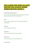 USPS 943 EXAM STUDY GUIDE 2026 LATEST&NewLine;QUESTIONS AND ACCURATE ANSWERS&NewLine;PREMIUM RESOURCE GRADED A&plus;