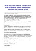 ACTUAL NSG 233 HESI FINAL EXAM &ndash; 2026&sol;2027 &ndash; COMPLETE LATEST UPDATED VERSION Real Questions &ndash; Correct Answers &ndash; 100&percnt; Verified &ndash; Pass Guaranteed - A&plus; Graded