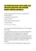 UST INSPECTOR EXAM STUDY GUIDE 2026&NewLine;UPDATED QUESTIONS AND ANSWERS&NewLine;EXPERT VERIFIED GRADED A&plus;