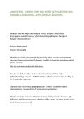 USMLE STEP 1 - UWORLD HIGH YIELD NOTES &vert; 274 QUESTIONS AND ANSWERS &vert; 2026 UPDATE &vert; WITH COMPLETE SOLUTIONS&period;