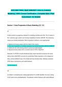 ISYE 6501 FINAL QUIZ 2026&sol;2027 &vert; Intro to Analytics Modeling &vert; 100&percnt; Correct Certification &vert; Complete Q&A &vert; Pass Guaranteed - A&plus; Graded&NewLine;&NewLine;