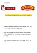 CSL Plasma Exam Questions and Answers Graded A&plus; Complete Study Guide and Practice Test Material