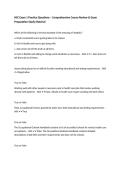 HSC Exam 1 Practice Questions &ndash; Comprehensive Course Review & Exam Preparation Study Material