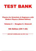 Test Bank &ndash; Physics for Scientists & Engineers with Modern Physics &lpar;Global Edition&rpar;&comma; Volume 2&comma; 5th Edition by Douglas C&period; Giancoli &lpar;All Chapters 1&ndash;44&rpar; &vert; Instant PDF Download&NewLine;