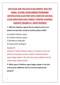 CNT EXAM NEWEST 2026&colon; 200 REAL TEST BANK QUESTIONS & VERIFIED ANSWERS &vert; PASS YOUR CLEAN NEEDLE TECHNIQUE CERTIFICATION FIRST TRY&NewLine;&NewLine;