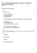 RNA &ndash; 9th Grade Biology Study Guide &ndash; Structure&comma; Types & Protein Synthesis Review Material