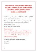 FDNY S-95 EXAM NEWEST 2026&colon; 200 REAL TEST BANK QUESTIONS & VERIFIED ANSWERS &vert; PASS YOUR CERTIFICATE OF FITNESS FIRST TRY&NewLine;&NewLine;