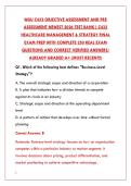 WGU C432 EXAM NEWEST 2026&colon; 200 REAL TEST BANK QUESTIONS & VERIFIED ANSWERS &vert; PASS YOUR HEALTHCARE STRATEGY & MANAGEMENT OBJECTIVE ASSESSMENT FIRST TRY&NewLine;&NewLine;