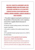 WGU D251 EXAM NEWEST 2026&colon; 200 REAL TEST BANK QUESTIONS & VERIFIED ANSWERS &vert; PASS YOUR AUDITING OBJECTIVE ASSESSMENT FIRST TRY&NewLine;&NewLine;