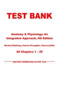 Test Bank &ndash; Anatomy and Physiology&colon; An Integrative Approach&comma; 4th Edition &vert; McKinley &vert; Chapters 1&ndash;29 &vert; Instant PDF Download