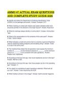 AMMO 67 ACTUAL EXAM QUESTIONS AND COMPLETE STUDY GUIDE 2026&period;pdf&NewLine;&NewLine;
