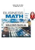 Solutions for Business Math&comma; 12th Edition by Cheryl Cleaves