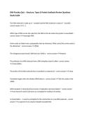 RNA Practice Quiz &ndash; Structure&comma; Types & Protein Synthesis Review Questions Study Guide