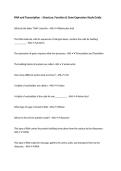 RNA and Transcription &ndash; Structure&comma; Function & Gene Expression Study Guide