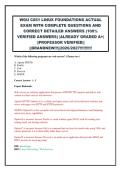 WGU C851 LINUX FOUNDATIONS ACTUAL EXAM WITH COMPLETE QUESTIONS AND CORRECT DETAILED ANSWERS &lpar;100&percnt; VERIFIED ANSWERS&rpar; &vert;ALREADY GRADED A&plus;&vert; &vert;&vert;PROFESSOR VERIFIED&vert;&vert; &vert;&vert;BRANDNEW&excl;&excl;&excl;&vert;&vert;2026&sol;2027&excl;&excl;&excl;&excl;&excl;&excl;&excl;&excl;&excl;&excl;