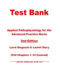 Test Bank for Applied Pathophysiology for the Advanced Practice Nurse&comma; 2nd Edition &vert; Dlugasch & Story &vert; Chapters 1&ndash;14 &vert; Instant PDF Download