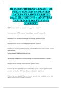 Michigan OT Jurisprudence Exam &ndash; Fully Solved Practice Questions and Answers Study Guide 2025&sol;2026