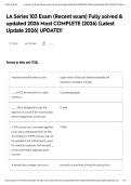 LA Series 103 Exam &lpar;Recent exam&rpar; Fully solved & updated 2026 Most COMPLETE &lpar;2026&rpar; &lpar;Latest Update 2026&rpar; UPDATE&excl;&excl;&NewLine;&NewLine;