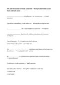 NSG 200&colon; Introduction to Health Assessment &ndash; Nursing Fundamentals Lecture Notes and Study Guide