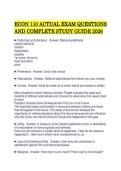 ECON 110 ACTUAL EXAM QUESTIONS AND COMPLETE STUDY GUIDE 2026&period;pdf&NewLine;&NewLine;