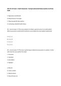 NSG 101 Unit Exam 1&colon; Health Assessment &ndash; Nursing Fundamentals Review Questions and Study Guide