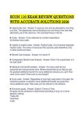 ECON 110 EXAM REVIEW QUESTIONS WITH ACCURATE SOLUTIONS 2026&period;pdf&NewLine;&NewLine;
