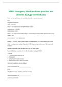 SAEM Emergency Medicine Exam question and &NewLine;answers 2026&sol;guaranteed pass