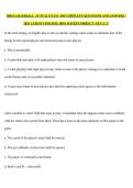 OHSAA BASEBALL  ACTUAL EXAM  &vert;100 COMPLETE QUESTIONS AND ANSWERS &vert; 2026 LATEST UPDATED&vert; 100&percnt; RATED CORRECT &vert; GET A&plus;&excl;&excl;