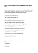 NSG 312 &ndash; Nursing Assessment Final Exam Comprehensive Review and Study Guide