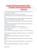 Virginia HIC Exam Questions with Complete Solutions Graded A&plus;