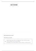 JSO ORIENTATION TEST 2 QUESTIONS WITH CORRECT ANSWERS