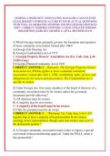 GEORGIA COMMUNITY ASSOCIATION MANAGER &lpar;CAM&rpar; LICENSE EXAM 2026&sol;2027 COMPLETE ACCURATE EXAM ACTUAL QUESTIONS WITH WELL ELABORATED ANSWERS AND DETAILED RATIONALES &lpar;100&percnt; CORRECT VERIFIED ANSWERS&rpar; LATEST UPDATED VERSION 2026 EDITION &vert;ALREADY GRADED A&plus; &vert;FULL RE