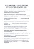 HPEX 310 EXAM 3 VCU QUESTIONS WITH VERIFIED ANSWERS 2026