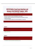 NCCCO Mobile Crane Exam Questions and Answers Graded A&plus; Updated Study Guide