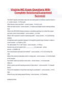 Virginia HIC Exam Questions with Complete Solutions Graded A&plus;&NewLine;