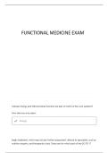 TM IFM EXAM 1- FUNCTIONAL MEDICINE LATEST ACTUAL EXAM QUESTIONS AND CORRECT ANSWERS 