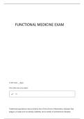 FUNCTIONAL MEDICINE QUESTIONS AND CORRECT ANSWERS &sol;ALREADY GRADED A&plus;