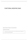 FUNCTIONAL MEDICINE EXAM &vert;ALREADY GRADED A&plus;