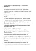 AERO 3020 TEST 3 QUESTIONS AND VERIFIED ANSWERS