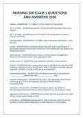 NURSING 200 EXAM 1 QUESTIONS AND ANSWERS 2026