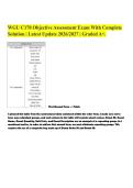 WGU C170 Objective Assessment Exam With Complete&NewLine;Solution &vert; Latest Update 2026&sol;2027 &vert; Graded A&plus;&period;