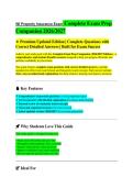 WI PROPERTY INSURANCE EXAM COMPLETE EXAM PREP COMPANION 2026&sol;2027 VERIFIED QUESTIONS WITH DETAILED ANSWERS &vert;&vert; COMPLETE WISCONSIN INSURANCE REVIEW