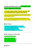 WISCONSIN DMV WRITTEN DRIVER EXAM COMPLETE EXAM PREP COMPANION 2026&sol;2027 VERIFIED QUESTIONS WITH DETAILED ANSWERS &vert;&vert; COMPLETE DRIVER TEST REVIEW