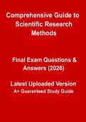 Comprehensive Guide to Scientific Research Methods 2026 &vert; Complete Study Notes & Revision PDF