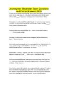 Journeyman Electrician Exam Questions and Correct Answers 2026