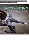 Test Bank  For Accounting Principles 14th Edition &vert; Jerry J&period; Weygandt&comma; Paul D&period; Kimmel&comma; Jill E&period; Mitchell &vert; Verified Questions & Answers &vert; New Update