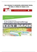 Test Bank for Davis Advantage for Understanding Medical- Surgical Nursing 7th Edition by Williams and Hopper