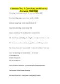 Lineman Test 1 Questions and Correct Answers 2026&sol;2027