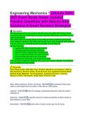 Engineering Mechanics 1 Ultimate 2026 STUDY GUIDE 2026&sol;2027 ACCURATE QUESTIONS WITH CORRECT DETAILED ANSWERS &vert;&vert; 100&percnt; GUARANTEED PASS NEWEST VERSION